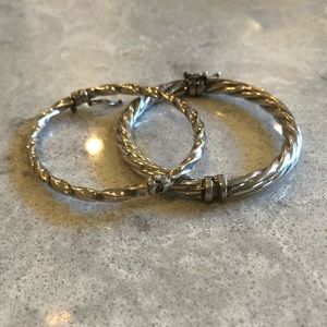Silver Clasp Bracelet Set